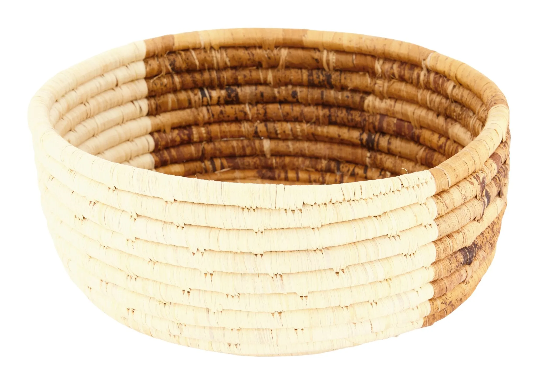 Banana Leaf Deep Round Bowl in Two Tones