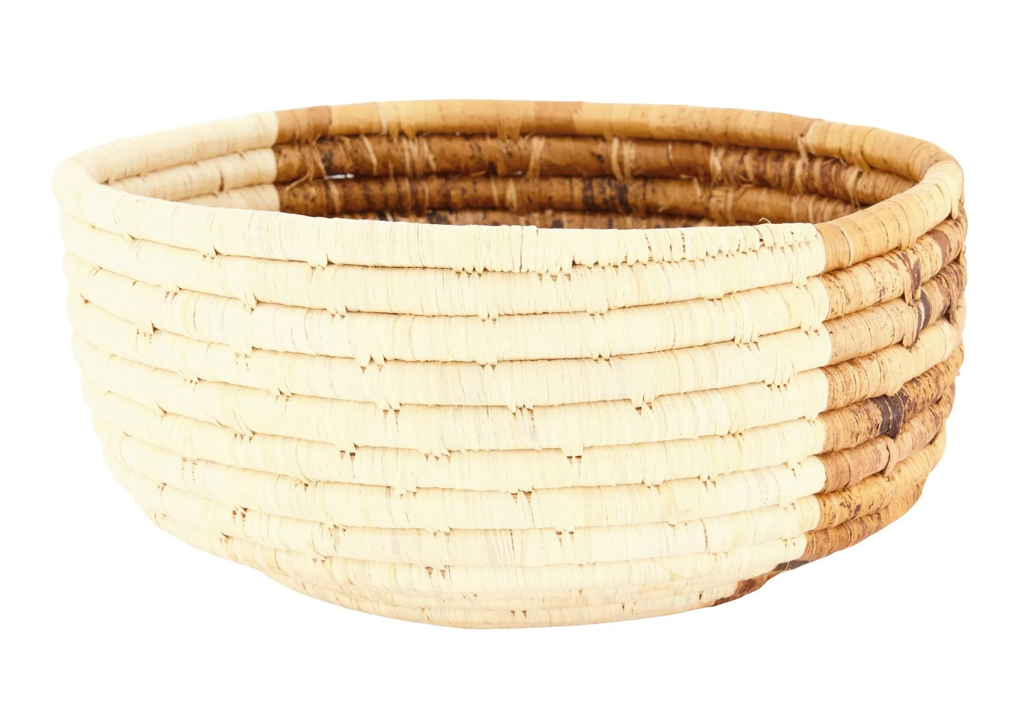 Banana Leaf Deep Round Bowl in Two Tones