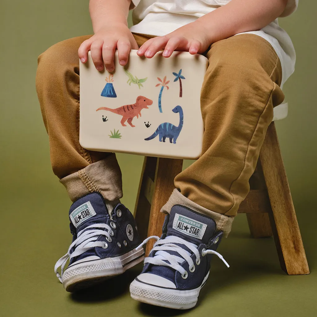 Bento Box Sage Green and Mini Bento Dinosaur Set