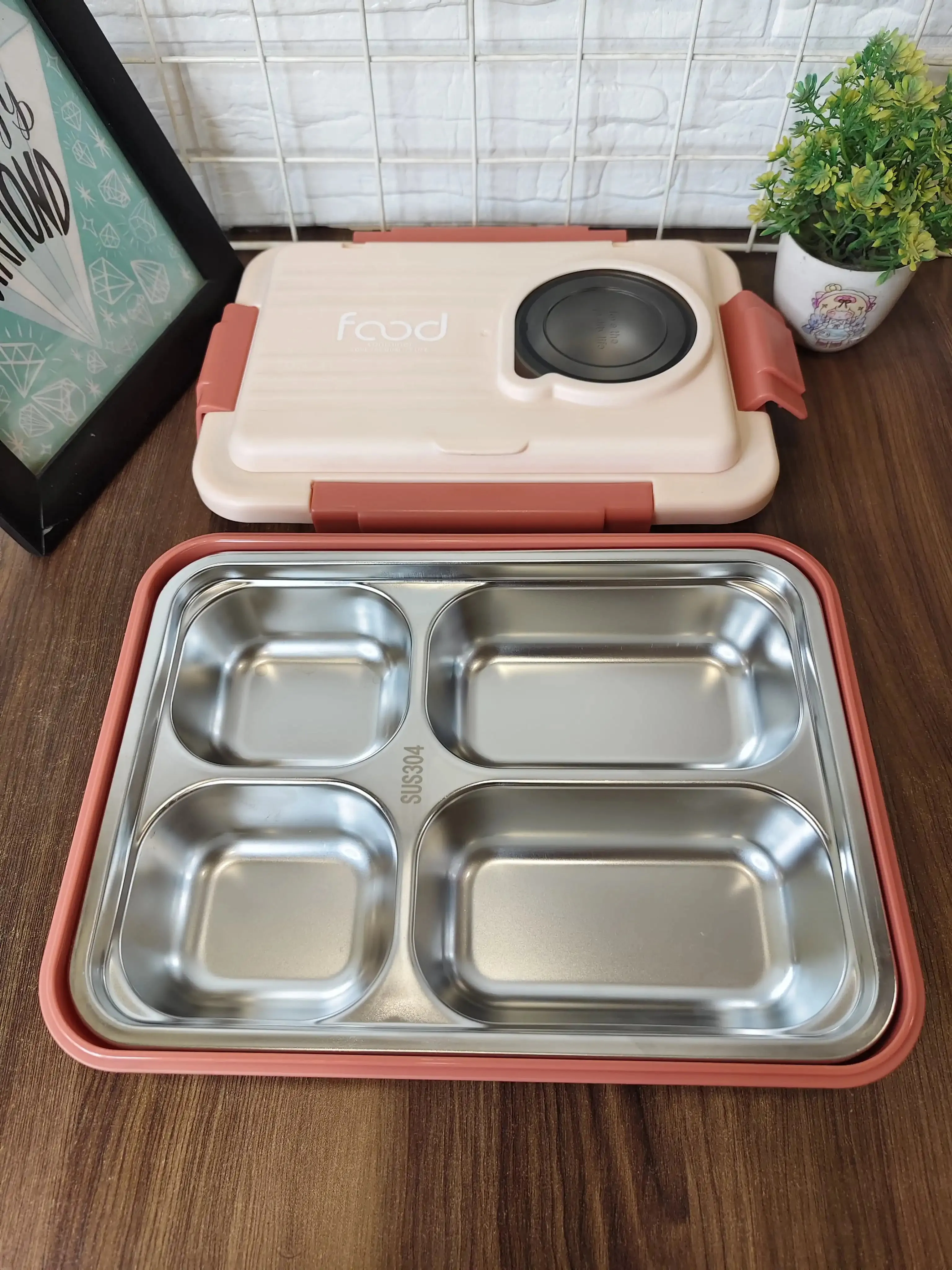 Bento office lunch box 1100 150 ml 4 grids   bowl