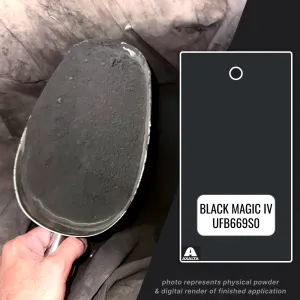 Black Magic IV Powder Coating Paint, 1 lb - Axalta UFB669S0