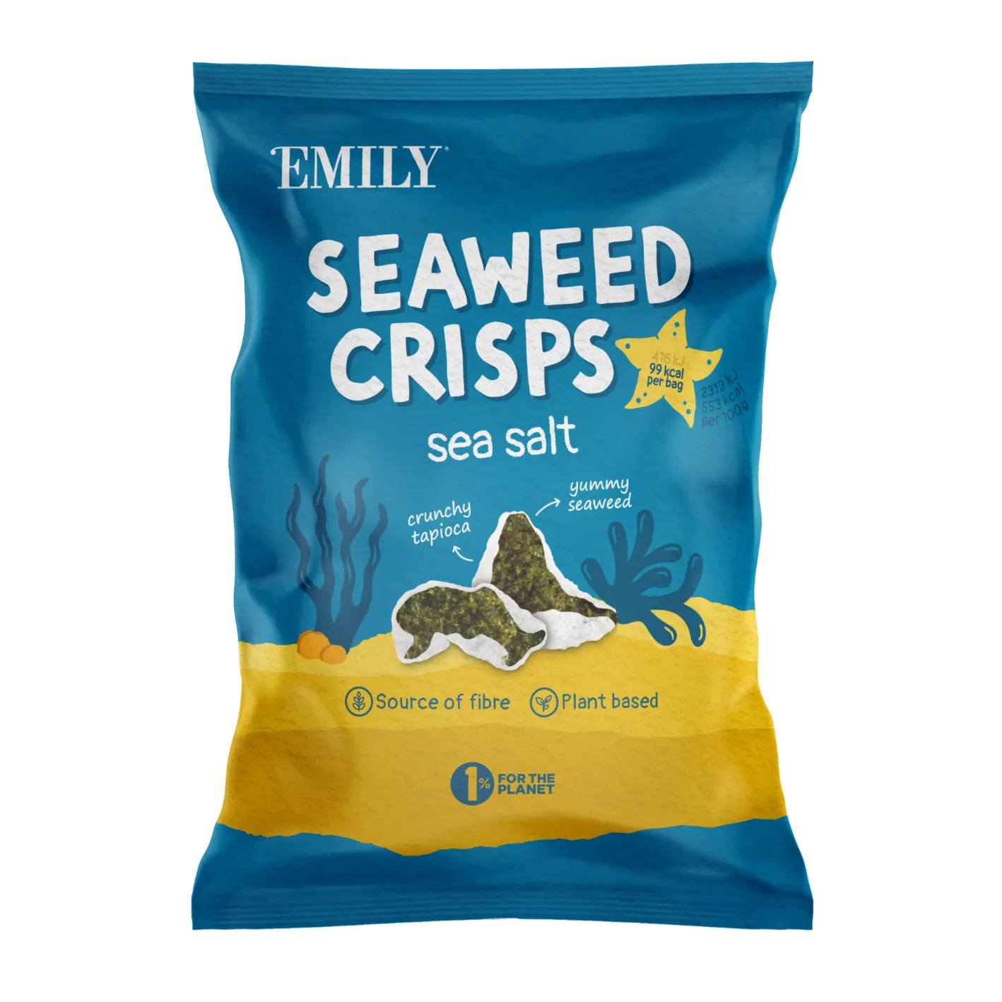 Emily Seaweed Crisps Sea Salted 18g