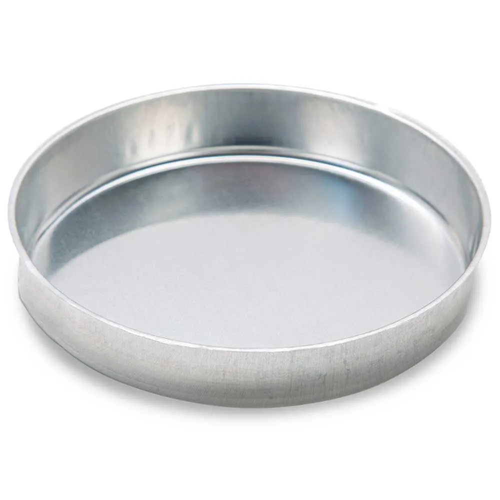 Globe Scientific Aluminum Dish, 100mm x 20mm, 150mL, Smooth Wall without Tab, Box/50