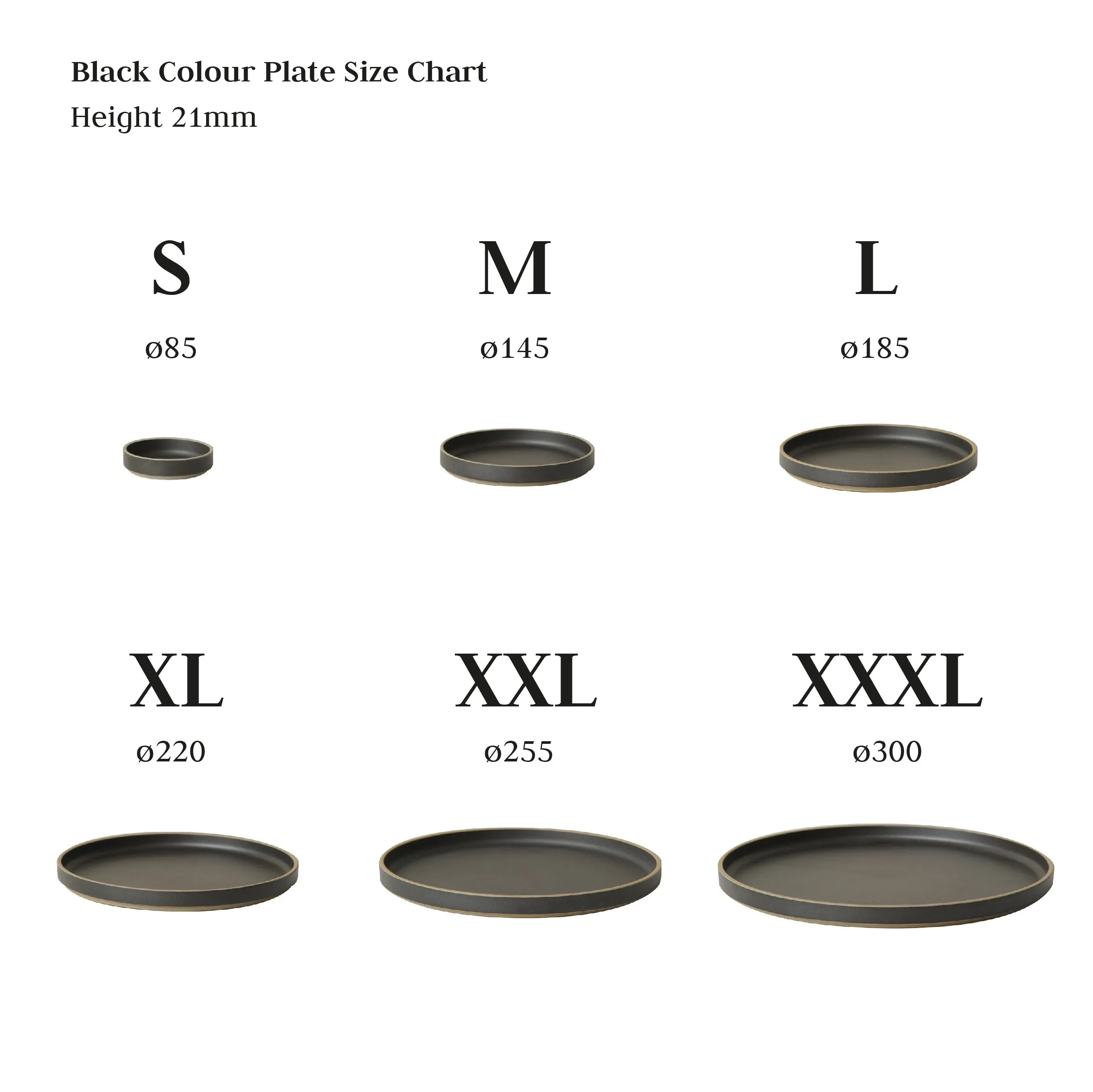 Hasami Porcelain Black Colour Plate