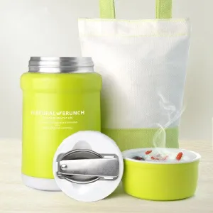 Insulated Food vacuum Flask Container With Bag