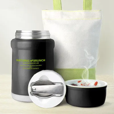 Insulated Food vacuum Flask Container With Bag