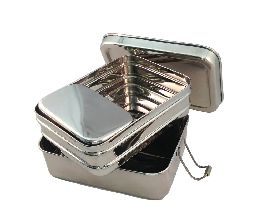 Tuck-a-Stacker Trio Stainless Steel Lunch Box