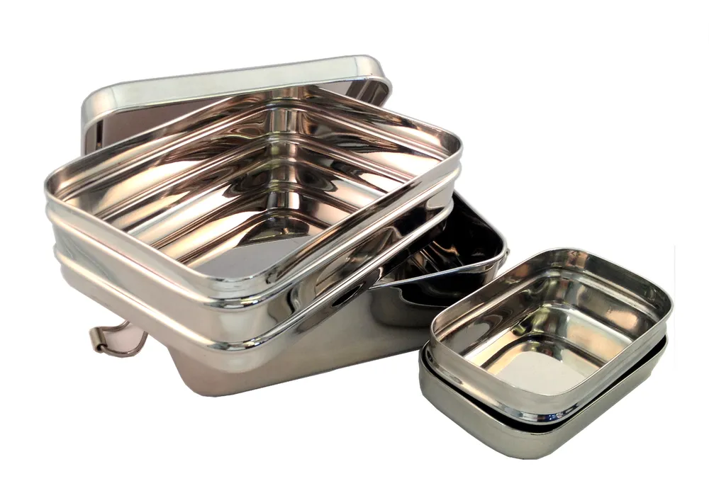 Tuck-a-Stacker Trio Stainless Steel Lunch Box