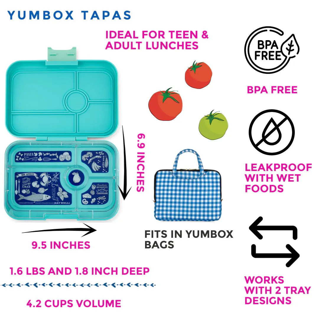 Yumbox Tapas Large Bento Lunchbox-ANTIBES BLUE